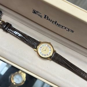 Burberry Gold and Brown Women's Watch